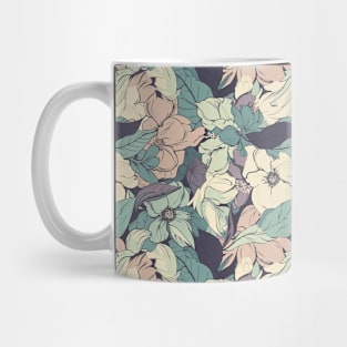 Organic Vintage Colorful Floral Pattern - 08 Mug